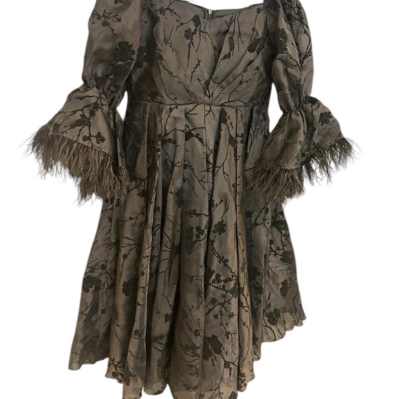 Vintage L ultra sheer/feather vintage dress in excellent vintage condition. - Picture 3 of 16